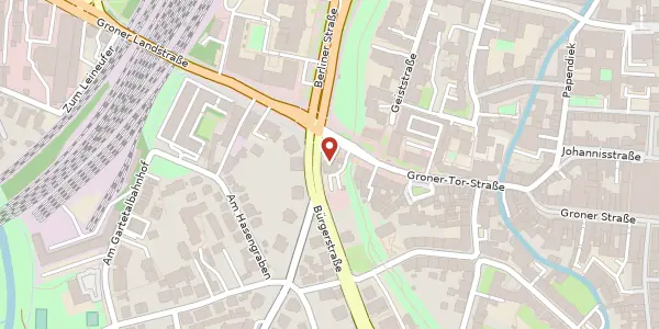 Karte der Umgebung von Groner-Tor-Straße 1, 37073 Göttingen