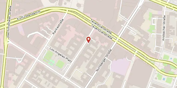 Karte der Umgebung von Marburger Straße 16, 10789 Berlin