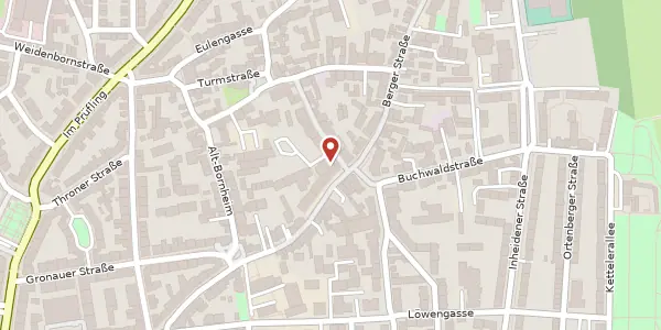 Karte der Umgebung von Berger Str. 279, 60385 Frankfurt