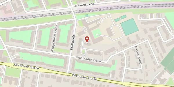 Karte der Umgebung von Wallmodenstraße 41 N, 30625 Hannover