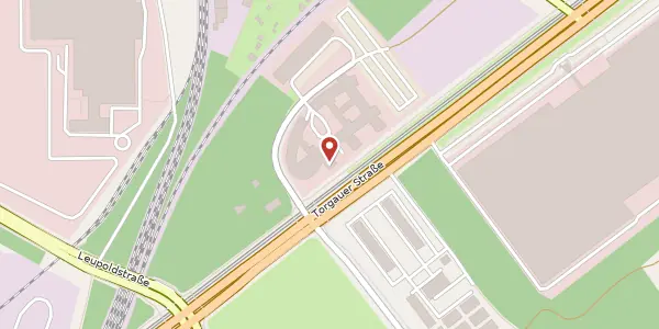 Karte der Umgebung von Torgauer Straße 231 - 233, 04347 Leipzig