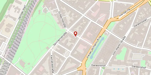 Karte der Umgebung von Goebenstr. 3, 50672 Köln