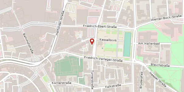 Karte der Umgebung von Kesselbrink 4, 33602 Bielefeld