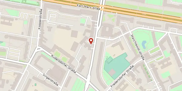 Karte der Umgebung von Straße der Pariser Kommune 29, 10243 Berlin