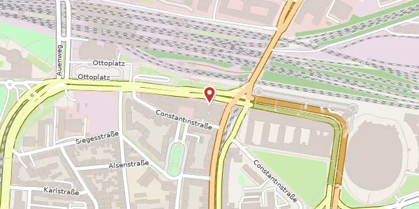 Karte der Umgebung von Opladener Str. 14, 50679 Köln