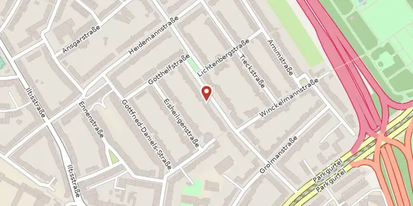 Karte der Umgebung von Baadenberger Str. 39, 50825 Köln