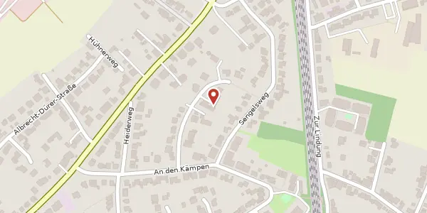 Karte der Umgebung von Lingeweide 18, 40489 Düsseldorf