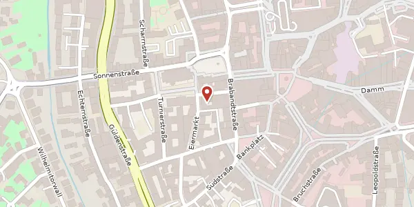 Karte der Umgebung von Eiermarkt 1, 38100 Braunschweig