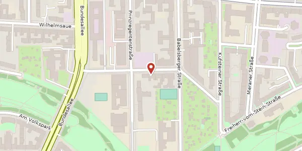 Karte der Umgebung von Waghäuseler Straße 7, 10715 Berlin
