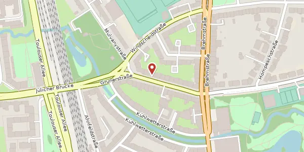 Karte der Umgebung von Grunerstr. 24, 40239 Düsseldorf