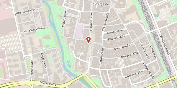 Karte der Umgebung von Hauptstraße 90, 77652 Offenburg