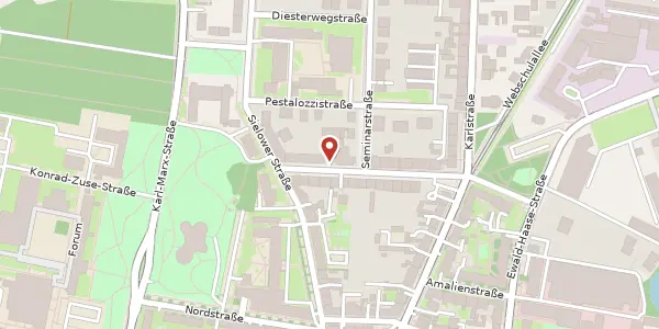 Karte der Umgebung von Bonnaskenstr. 18/19, 03044 Cottbus