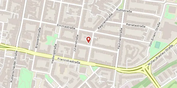 Karte der Umgebung von Elfriedenstr. 27, 45130 Essen