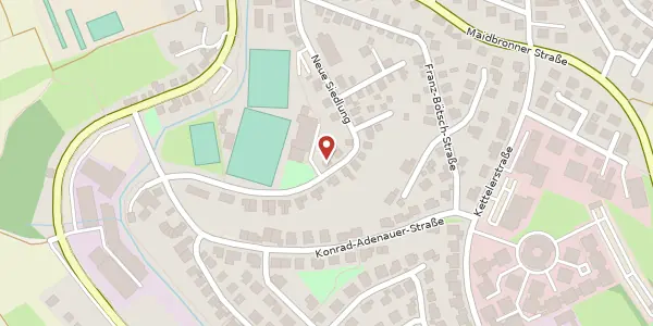 Karte der Umgebung von Neue Siedlung 22, 97222 Rimpar