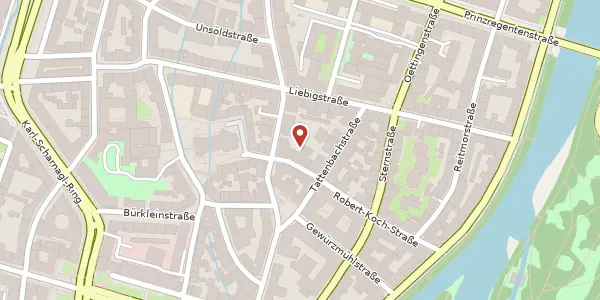 Karte der Umgebung von Robert-Koch-Str. 1, 80538 München