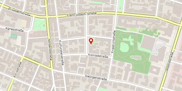 Karte der Umgebung von Habsburger Str. 2, 80801 München