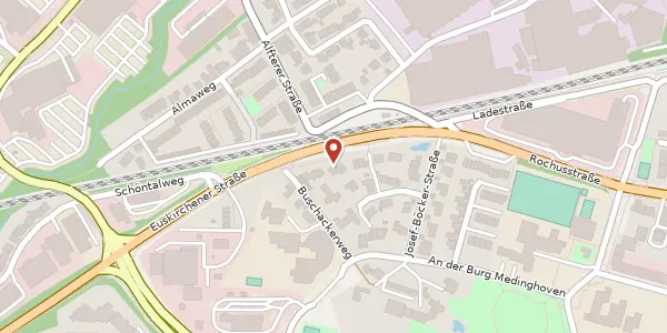 Karte der Umgebung von Buschackerweg 10, 53123 Bonn
