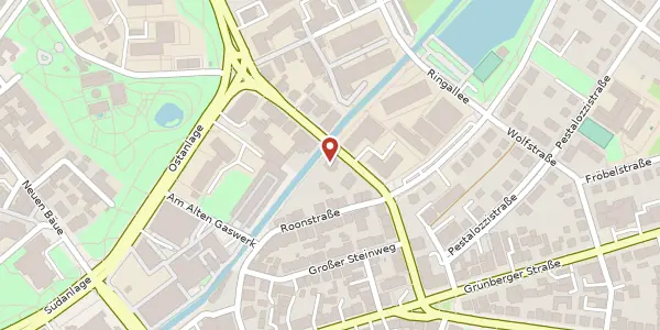 Karte der Umgebung von Moltkestr. 14, 35390 Gießen