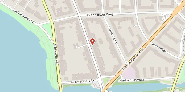 Karte der Umgebung von Papenhuder Str. 36, 22087 Hamburg