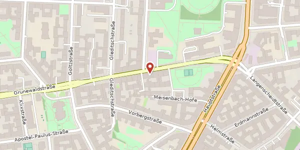 Karte der Umgebung von Grunewaldstraße 89, 10823 Berlin