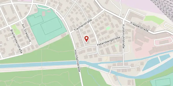 Karte der Umgebung von Friedrich-Hutter-Weg 2, 83026 Rosenheim