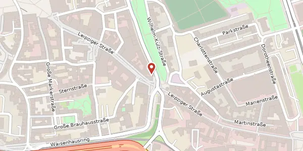 Karte der Umgebung von Hansering 1, 06108 Halle (Saale)