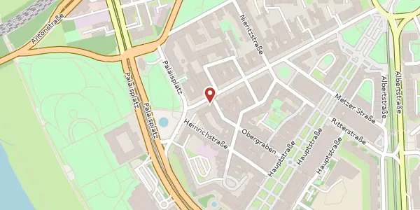 Karte der Umgebung von Königstraße 4, 01097 Dresden