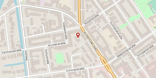 Karte der Umgebung von Schenkendorfstraße 28 b, 22085 Hamburg