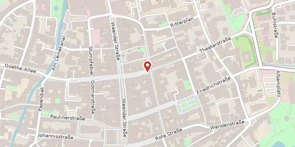 Karte der Umgebung von Theaterstraße 5, 37073 Göttingen