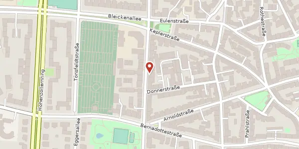 Karte der Umgebung von Fischers Allee 46, 22763 Hamburg
