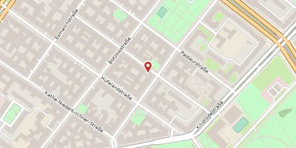 Karte der Umgebung von Liselotte-Herrmann-Straße 12, 10407 Berlin