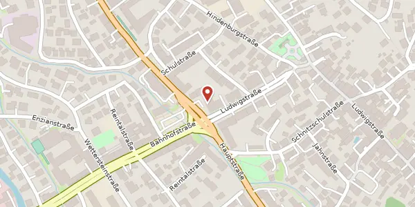 Karte der Umgebung von Rathausplatz 9, 82467 Garmisch-Partenkirchen