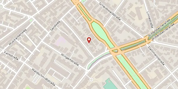 Karte der Umgebung von Ingolstädter Str. 31, 60316 Frankfurt