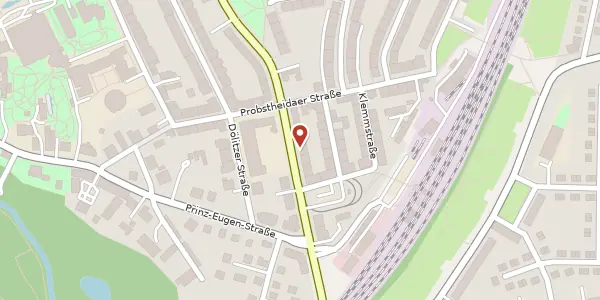 Karte der Umgebung von Bornaische Straße 81, 04277 Leipzig