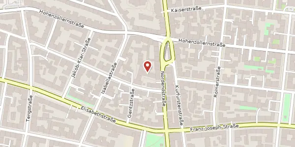 Karte der Umgebung von Nordendstr. 53, 80801 München