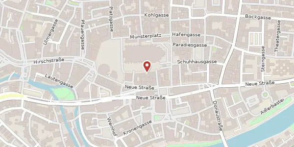 Karte der Umgebung von Münsterplatz 30/1, 89073 Ulm/Donau