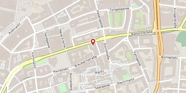 Karte der Umgebung von Berliner Str. 27, 60311 Frankfurt