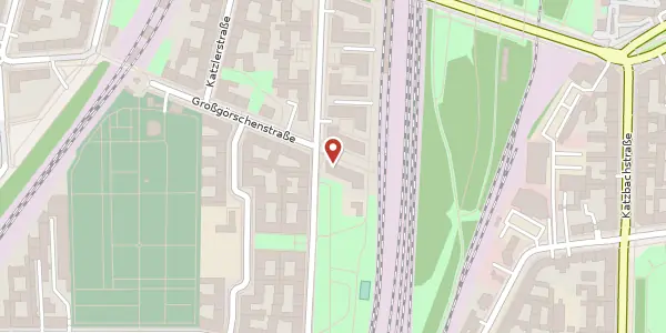 Karte der Umgebung von Bautzener Straße 22, 10829 Berlin