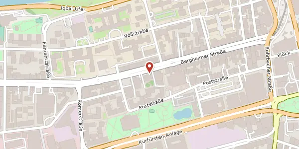Karte der Umgebung von Bergheimer Str. 59 - 61, 69115 Heidelberg
