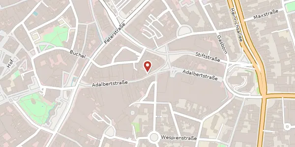 Karte der Umgebung von Adalbertstr. 49, 52062 Aachen