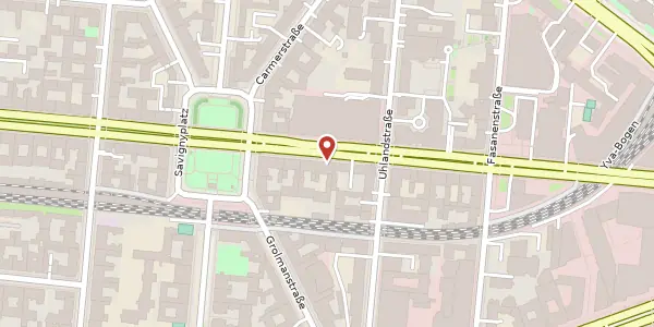 Karte der Umgebung von Kantstraße 149, 10623 Berlin