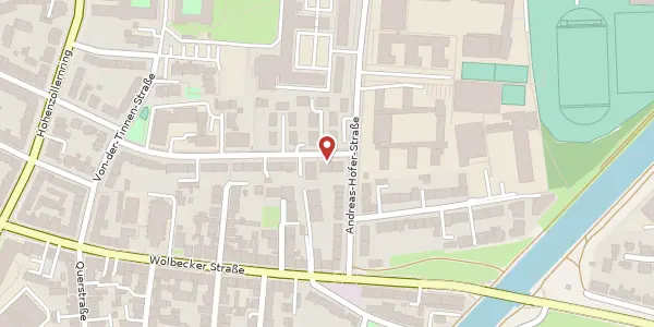 Karte der Umgebung von Mindener Str. 34, 48145 Münster