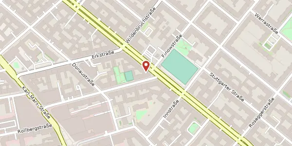 Karte der Umgebung von Sonnenallee 116, 12045 Berlin