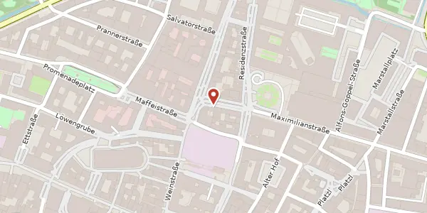 Karte der Umgebung von Perusastr. 7, 80333 München