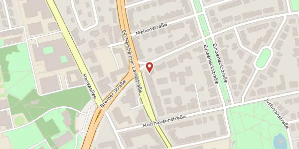 Karte der Umgebung von Cronstettenstr. 69, 60322 Frankfurt