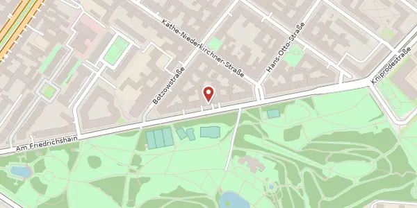 Karte der Umgebung von Am Friedrichshain 11, 10407 Berlin