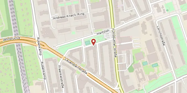 Karte der Umgebung von Hartzloh 16, 22307 Hamburg
