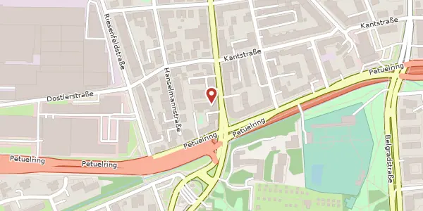 Karte der Umgebung von Schleißheimer Str. 247, 80809 München