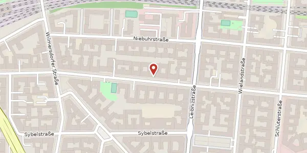 Karte der Umgebung von Mommsenstraße 19, 10629 Berlin