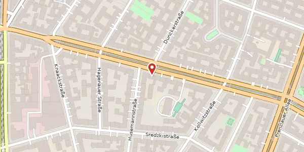 Karte der Umgebung von Danziger Straße 38, 10435 Berlin